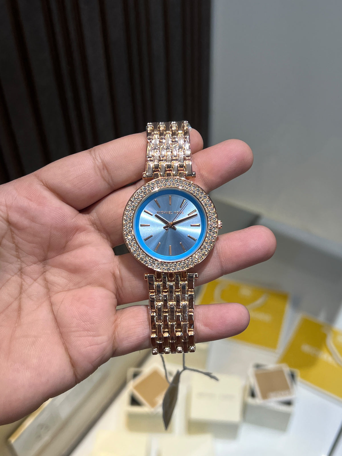 Elegant Crystal Bezel Ladies Watch