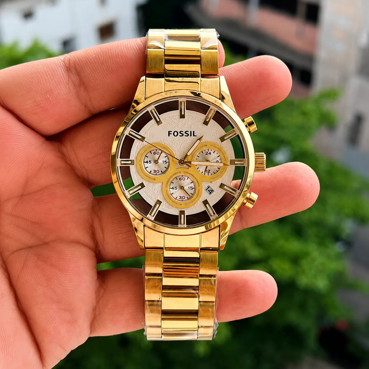 Luxury Gold Chronograph Watch for Men