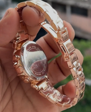 Rose Gold Chronograph Watch – Premium Two-Tone Design & Classic Style