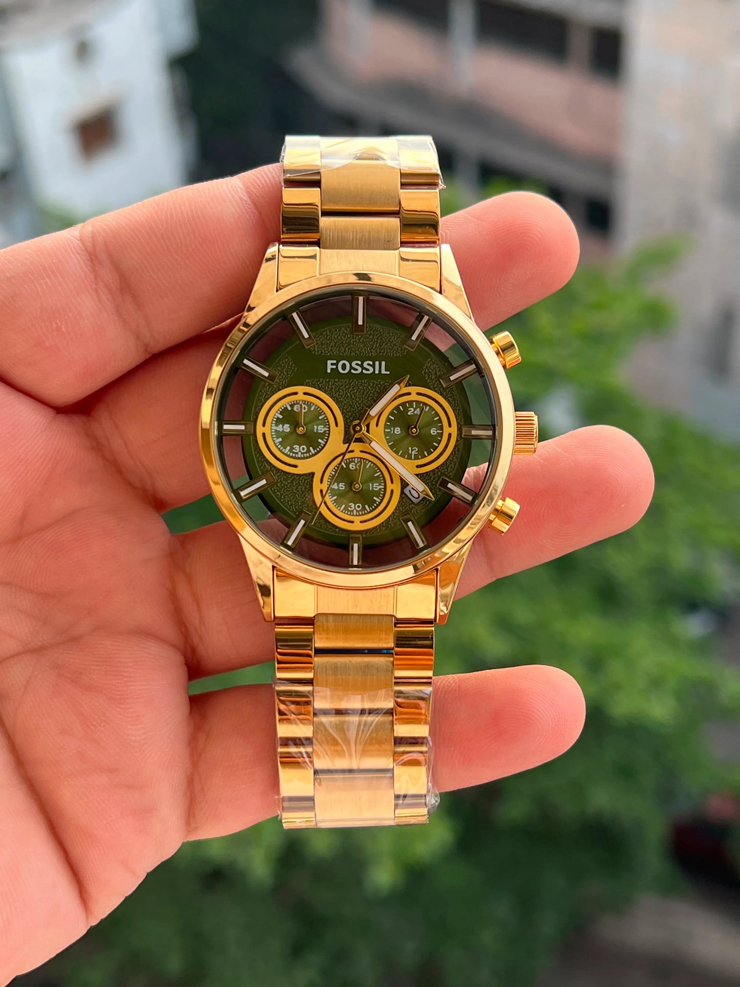 Luxury Gold Chronograph Watch for Men