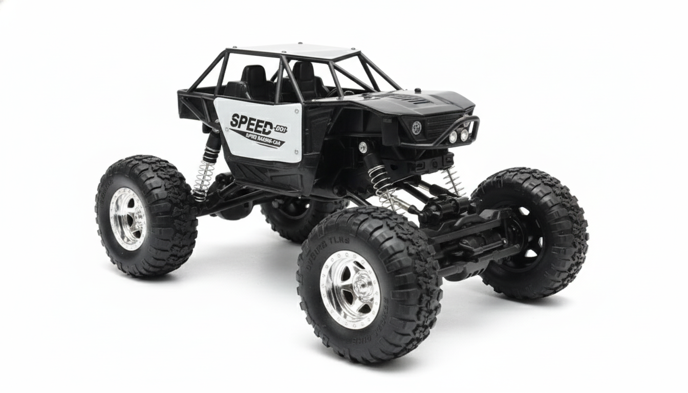 Rock Crawler 1:16 RC Car – Metal Body with LED Lights