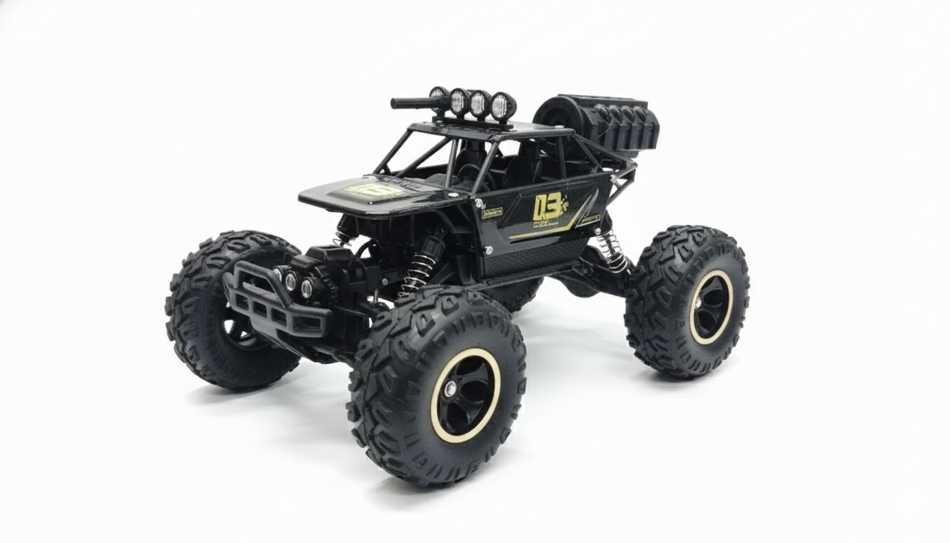 Rock Crawler 1:16 RC Car – Metal Body with LED Lights
