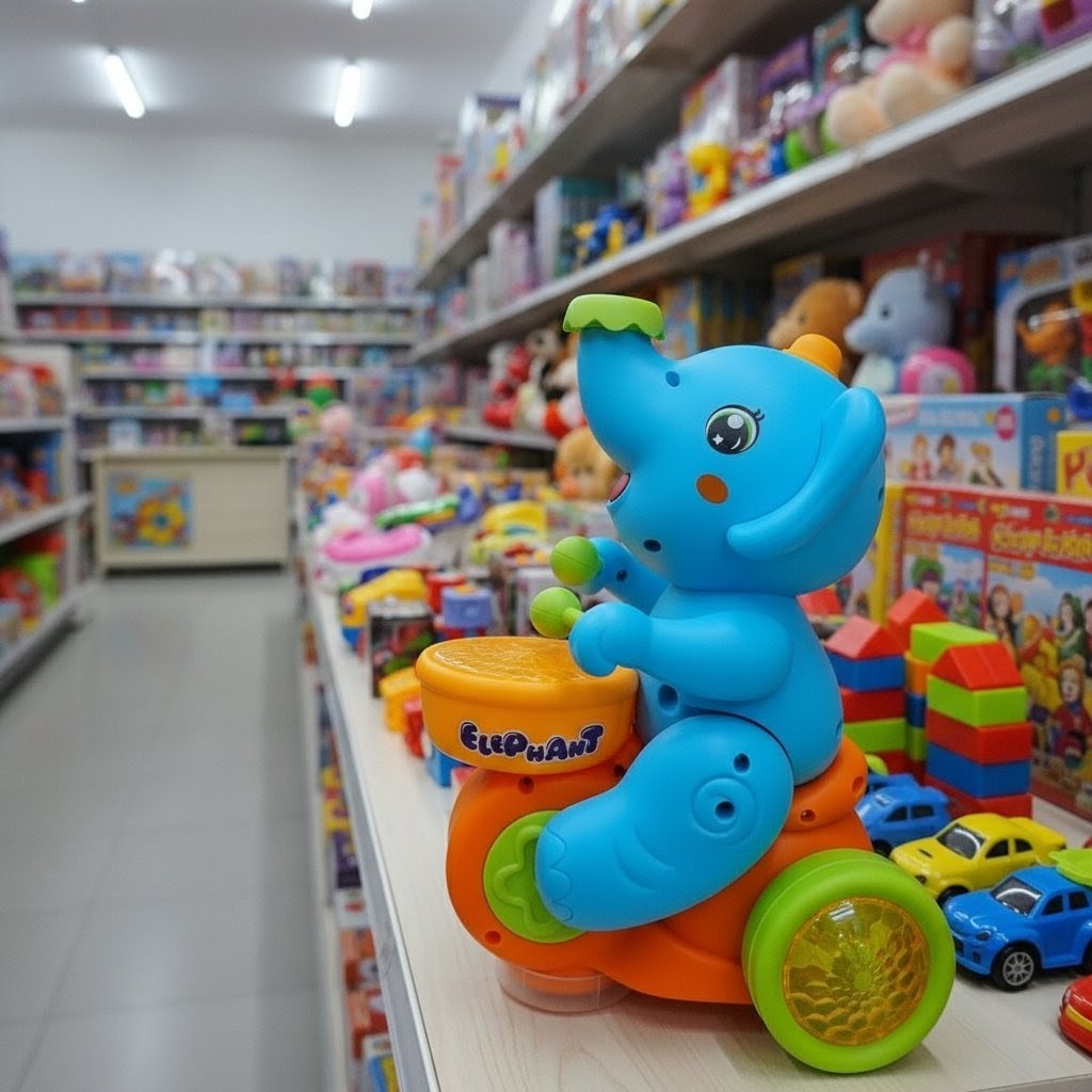 Musical Elephant Toy for Kids – Lights, Music & Dancing (3+)