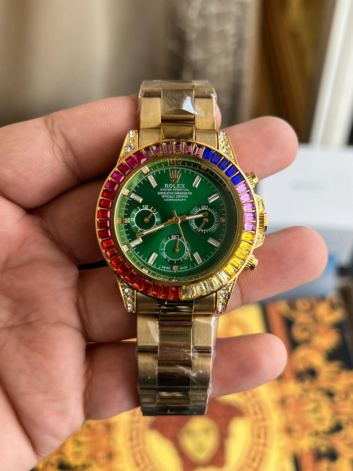 Diamond Chronograph Watch – Premium Full Working Edition