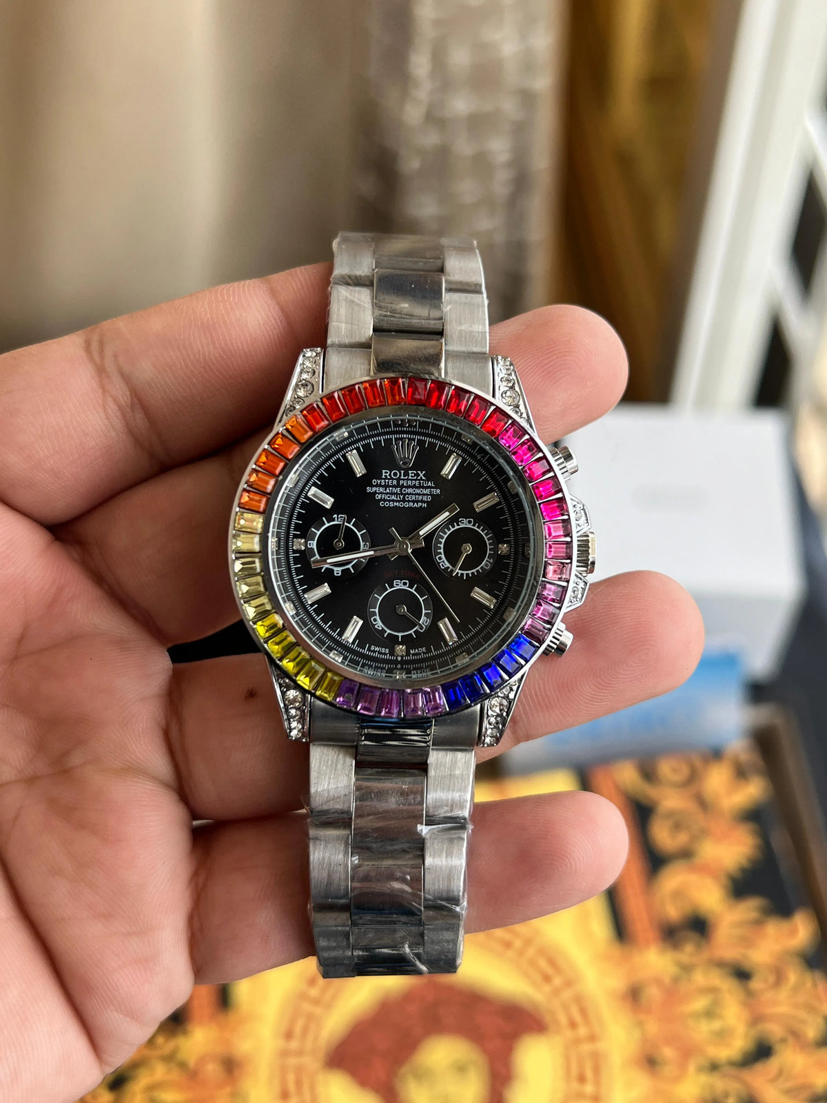 Diamond Chronograph Watch – Premium Full Working Edition