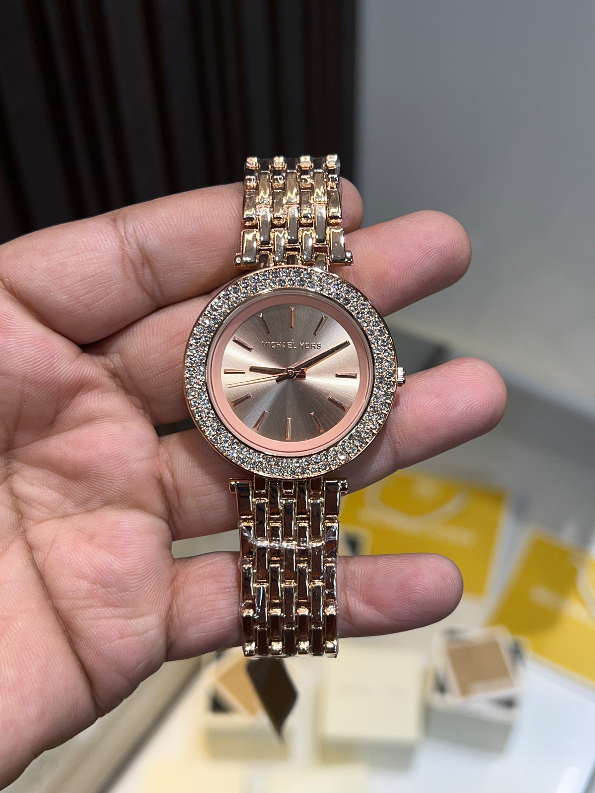 Elegant Crystal Bezel Ladies Watch