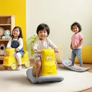 3-in-1 Rock & Roll Ride-On – Push Car, Rocking Horse & Balance Board for Toddlers (12 Months – 5 Years)