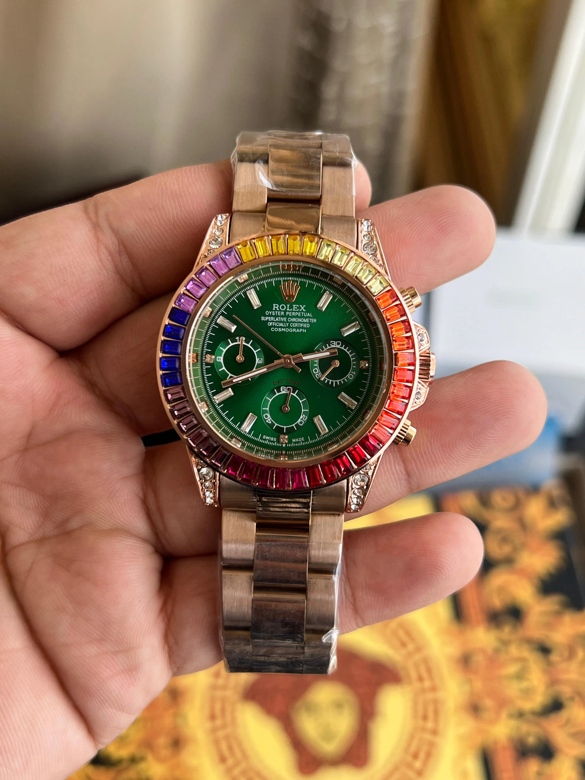 Diamond Chronograph Watch – Premium Full Working Edition