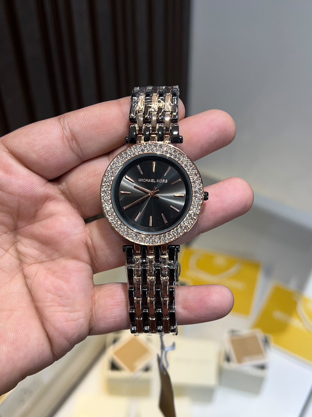 Elegant Crystal Bezel Ladies Watch