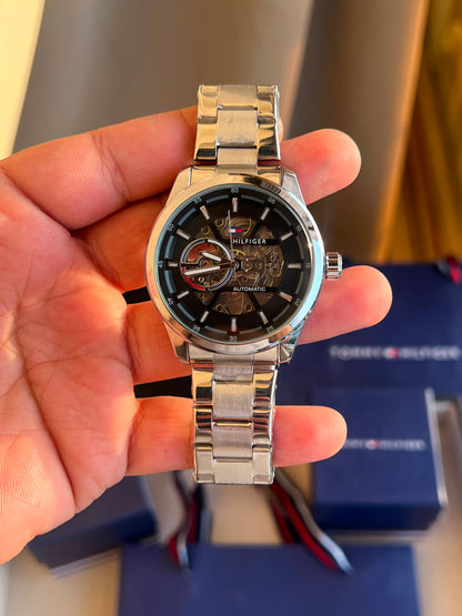 Luxury Automatic Skeleton Watch for Men | Premium Two-Tone Stainless Steel