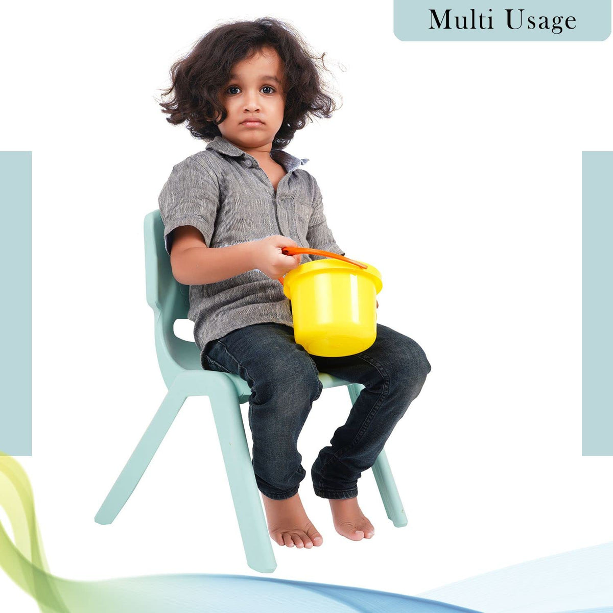 Kids Plastic Chair – Durable & Lightweight, 9.3" Seat Height, Indoor & Outdoor Use, Comfortable & Ergonomic for Boys & Girls 2+ Years, Pink