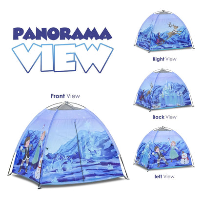 Kids Foldable Play Tent – Indoor & Outdoor Playhouse, Snow Theme, Water-Repellent, Easy Assembly, Portable Storage (2–6 Years)