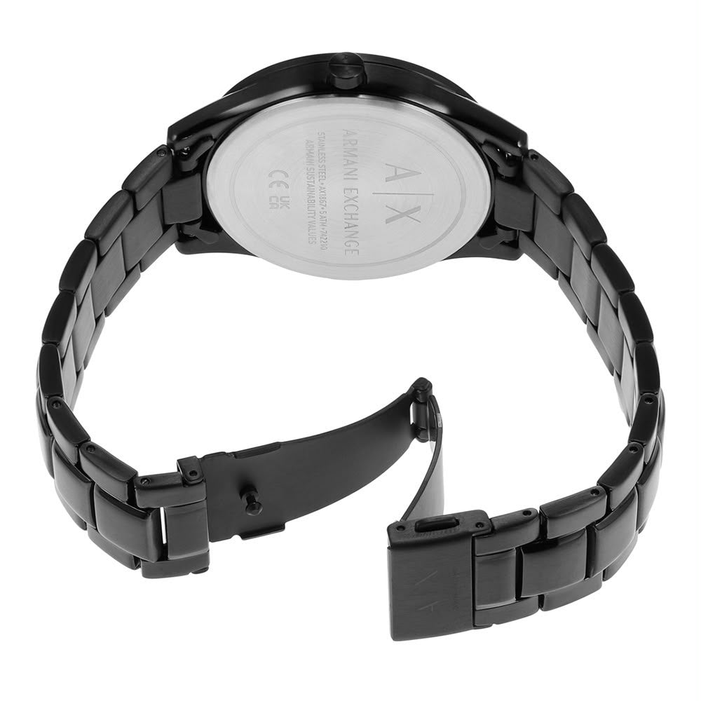 Men’s Black Chronograph Watch – Premium Stainless Steel Luxury Style Timepiece