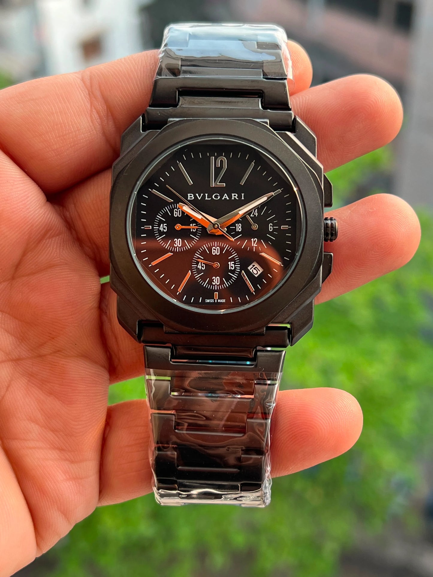 Luxury Stainless Steel Chronograph Style Men's Watch – Blue Dial | Premium Business Watch