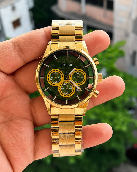 Luxury Gold Chronograph Watch for Men