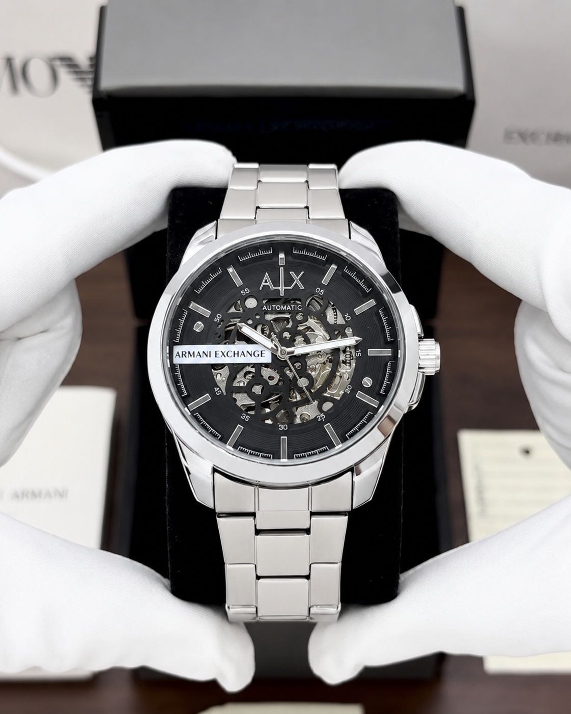 Premium Automatic Skeleton Watch for Men | Stainless Steel Luxury Timepiece