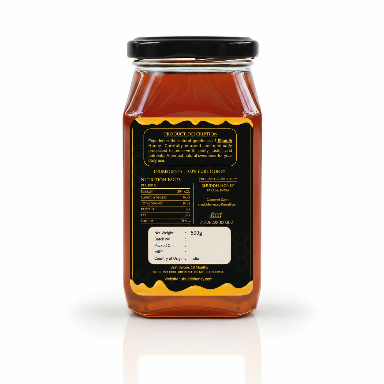 Sidr Honey – 100% Pure Premium Raw Honey | Wild Harvested & Lab Tested - 500g