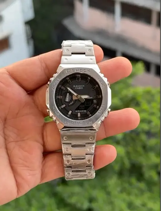 Premium Analog-Digital Stainless Steel Watch for Men