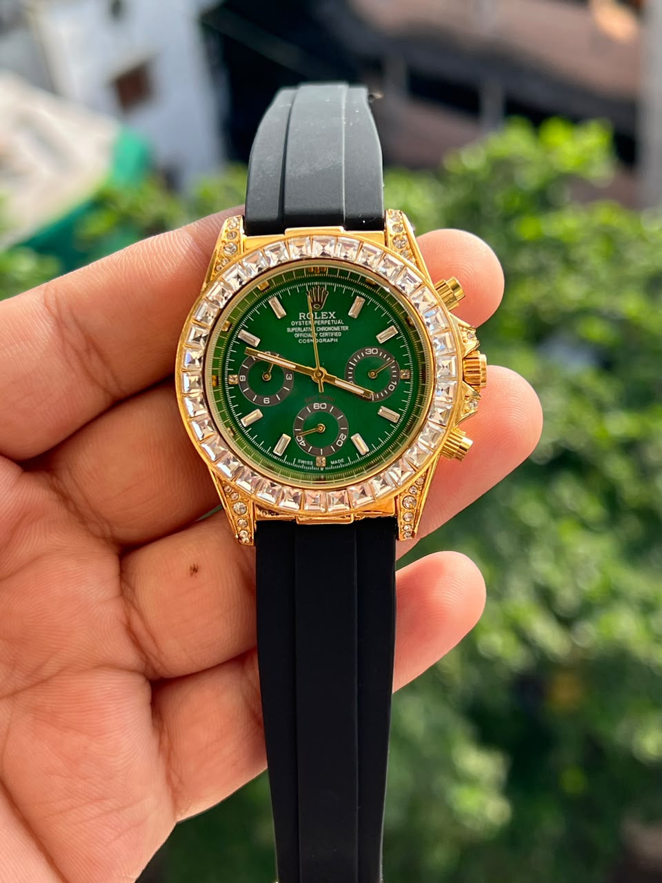 Premium DAYTONA BELT ALL CHRONO WORKING PREMIUM WATCH