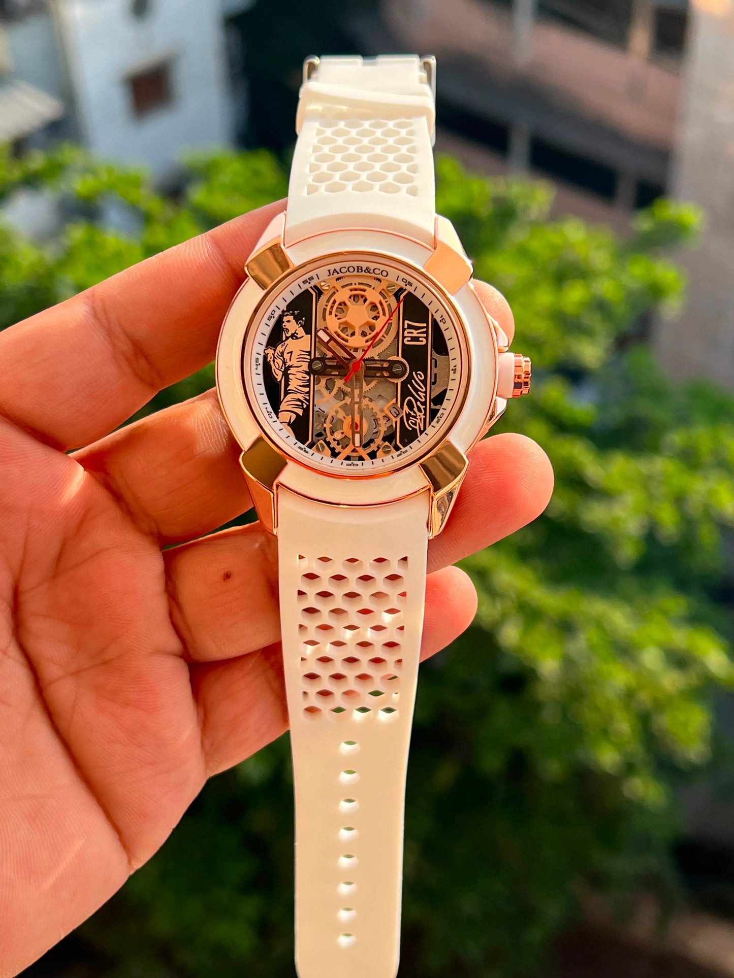 Sports Skeleton Analog Watch for Men