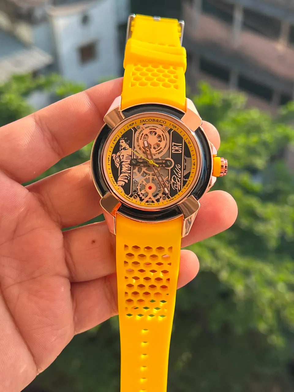 Sports Skeleton Analog Watch for Men