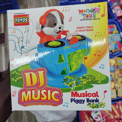 DJ Music Piggy Bank for Kids – Light & Sound Coin Bank Toy (3+)