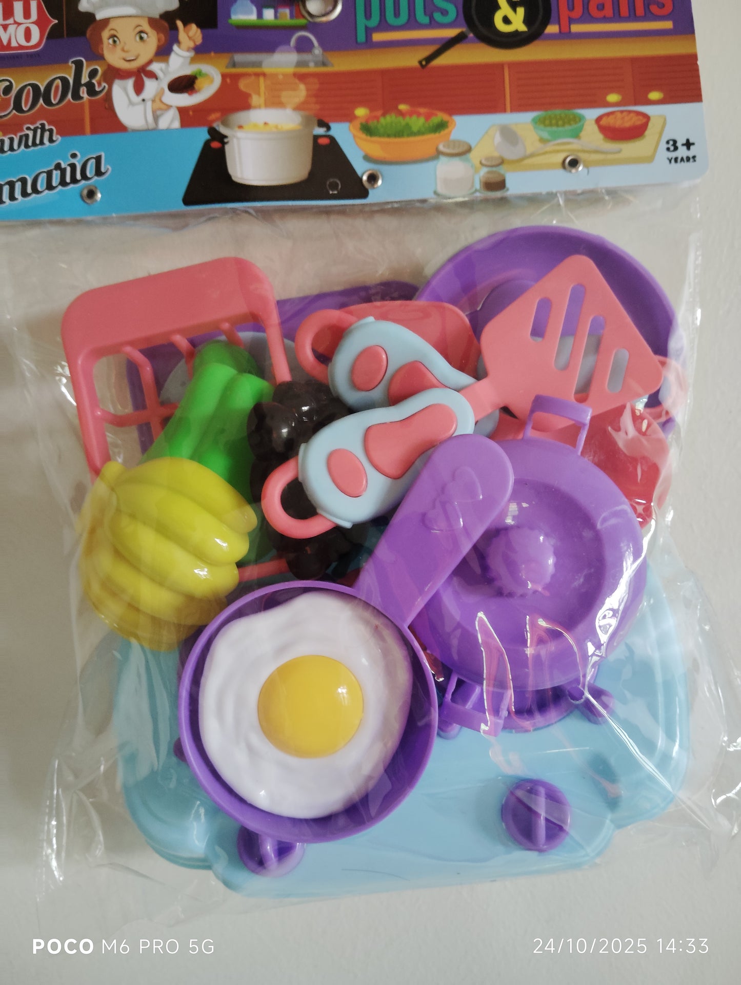 Mini Chef Kitchen Accessories - Pots, Pans & Food Set - Prepaid only
