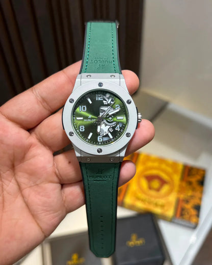 Elite Men's Skeleton Dial Wrist Watch
