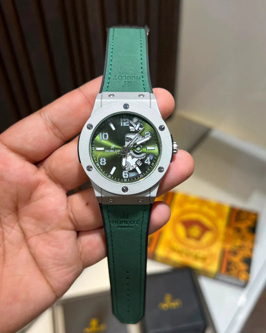 Elite Men's Skeleton Dial Wrist Watch