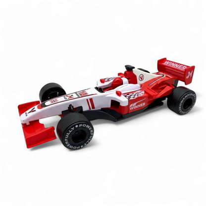 Formula Racing Car Toy for Kids – High-Speed Push & Go Model | Durable Sports Car Toy (3+)