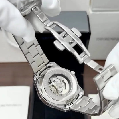 Premium Automatic Skeleton Watch for Men | Stainless Steel Luxury Timepiece