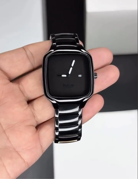 Luxury Black Dial Watch | Premium Style & Comfort ✨