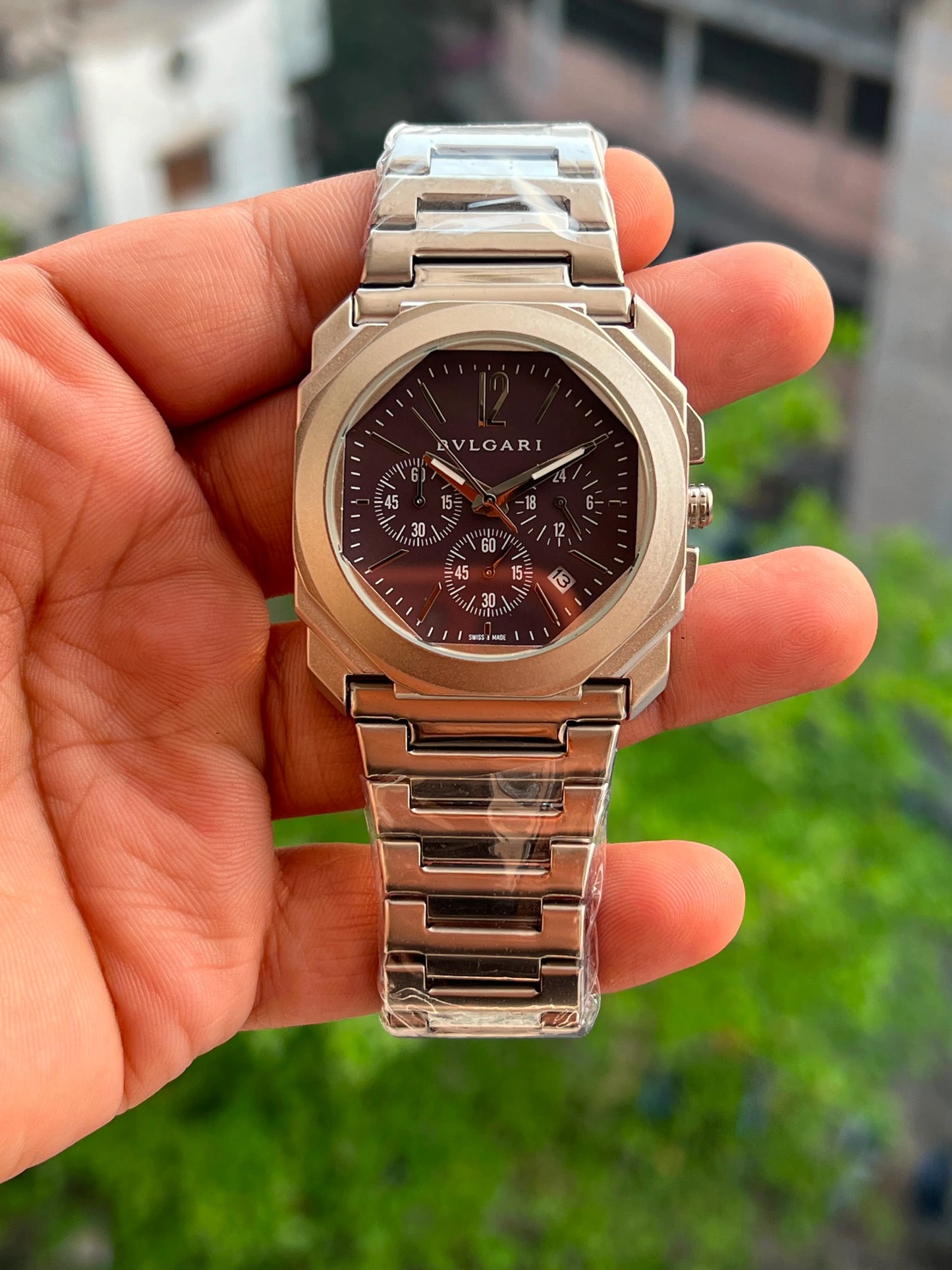 Luxury Stainless Steel Chronograph Style Men's Watch – Blue Dial | Premium Business Watch