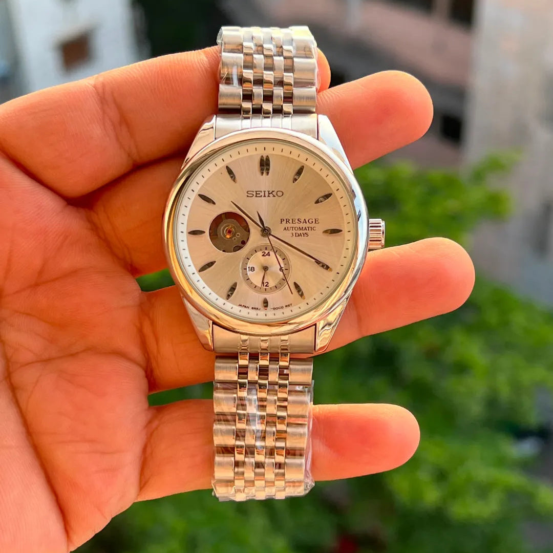 Classic Silver Watch for Men | Premium Quality