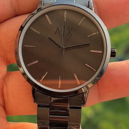 Minimalist Black Watch for Men – Premium Matte Black Edition