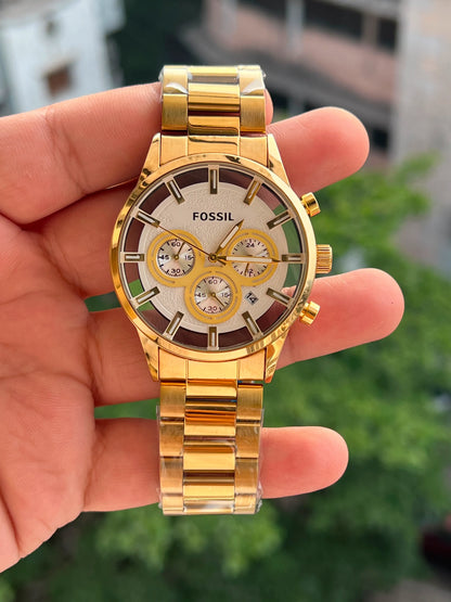 Luxury Gold Chronograph Watch for Men