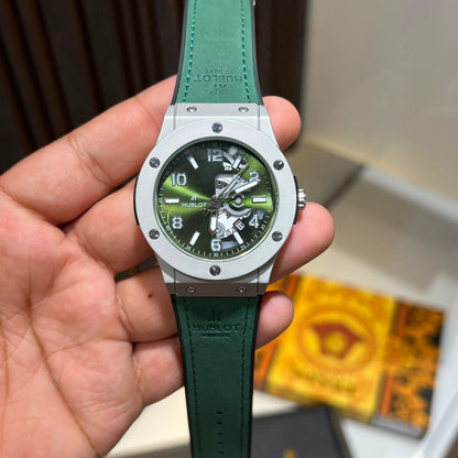 Elite Men's Skeleton Dial Wrist Watch