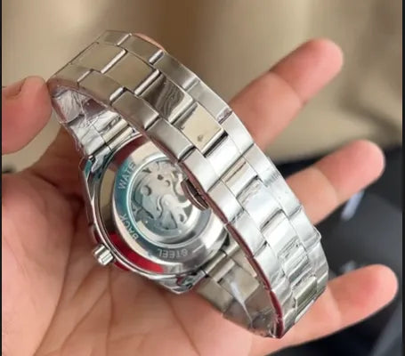 AE Green Skeleton Automatic Stainless Steel Watch