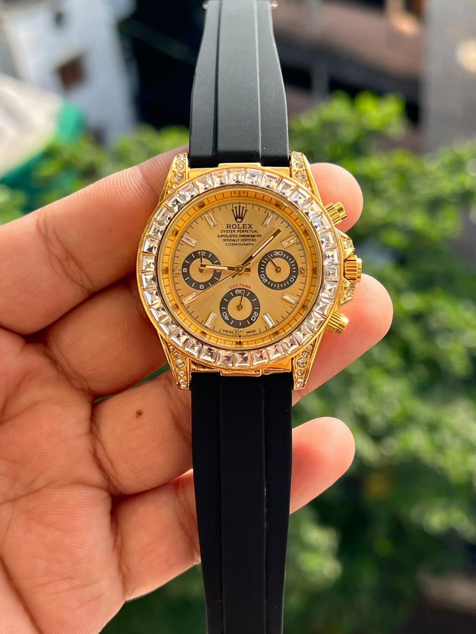 Premium DAYTONA BELT ALL CHRONO WORKING PREMIUM WATCH