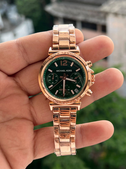Rose Gold Chronograph Watch – Premium Two-Tone Design & Classic Style