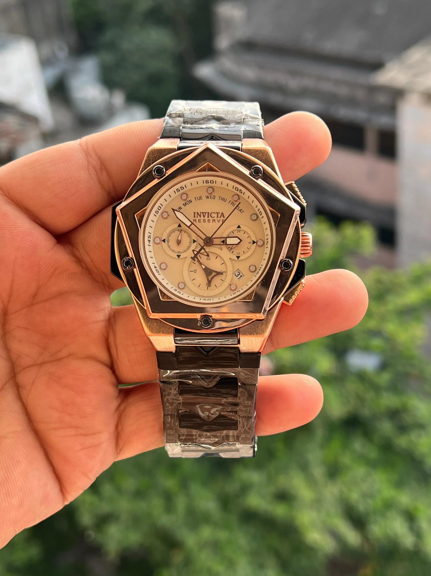 Men's Chronograph Stainless Steel Watch for Men – Premium Day & Date Display
