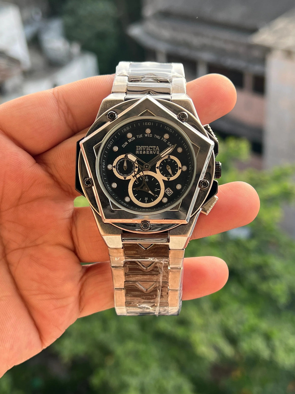 Men's Chronograph Stainless Steel Watch for Men – Premium Day & Date Display