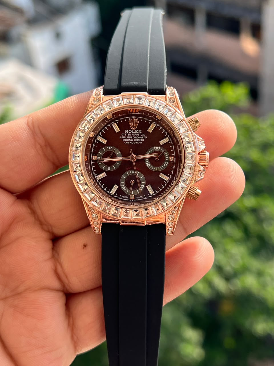 Premium DAYTONA BELT ALL CHRONO WORKING PREMIUM WATCH