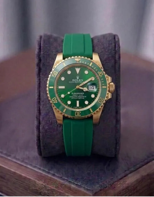 Premium Green Submariner Style Watch – Luxury Gold Finish