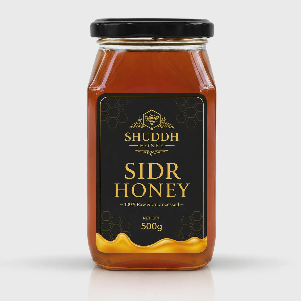 Sidr Honey – 100% Pure Premium Raw Honey | Wild Harvested & Lab Tested - 500g