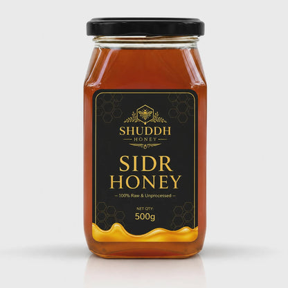 Sidr Honey – 100% Pure Premium Raw Honey | Wild Harvested & Lab Tested - 500g