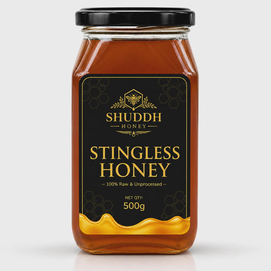 Stingless Bee Honey – 100% Pure Wild Harvested & Lab Tested | Premium Raw Honey - 500g